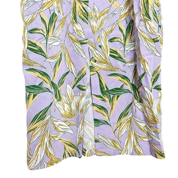 J.O.A. Just One Answer Raya Lavender Floral Midi Belted Dress Women’s Sz X-Small - Picture 4 of 15